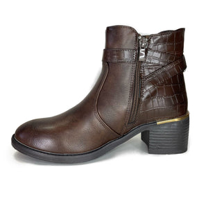 Botin Cafe Taco medio. - Pastik.cl