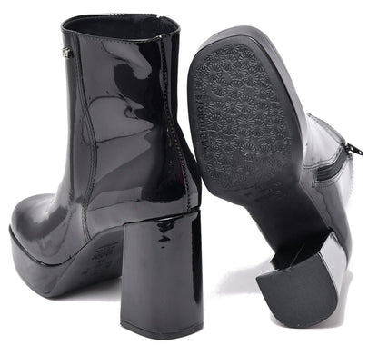 Botin Charol Taco Cuadrado - Pastik.cl