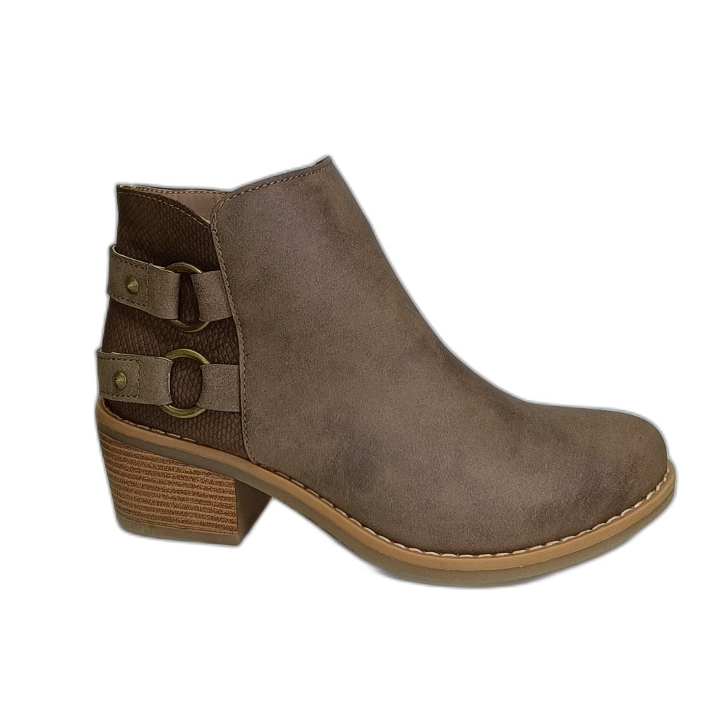 BOTIN KHAKI TACO MEDIO ARGOLLAS - Pastik.cl