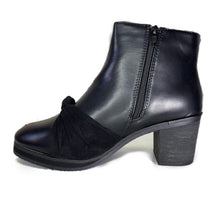 Cargar imagen en el visor de la galería, Botin Mujer taco negro Trezas - Pastik.cl
