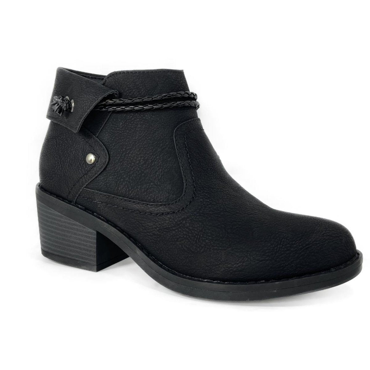 Botín negro clásico 8802 - Pastik.cl