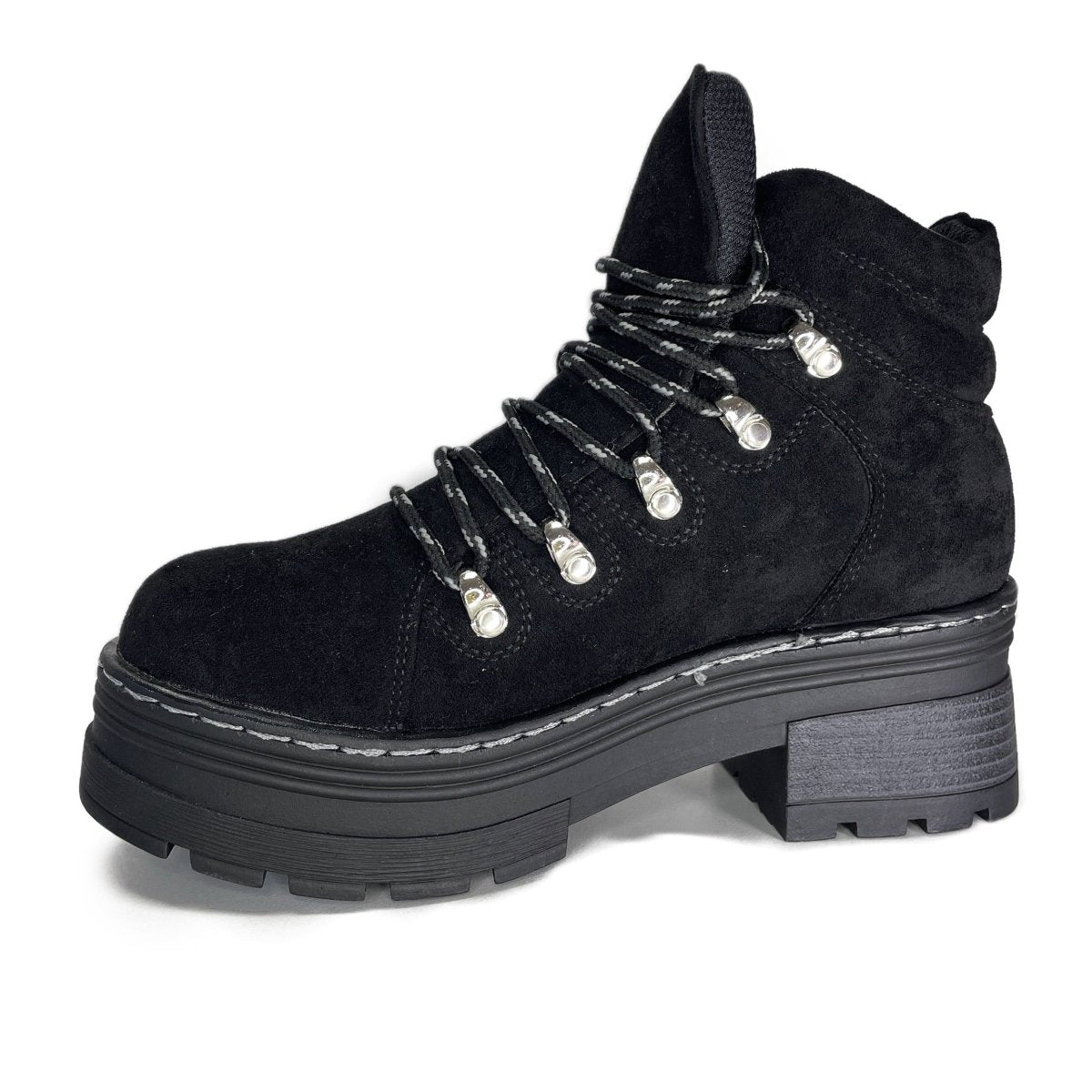 Botín negro microfibra 006 - Pastik.cl