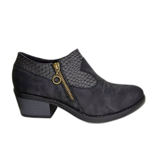 BOTIN NEGRO TACO MEDIO CAMPERO - Pastik.cl