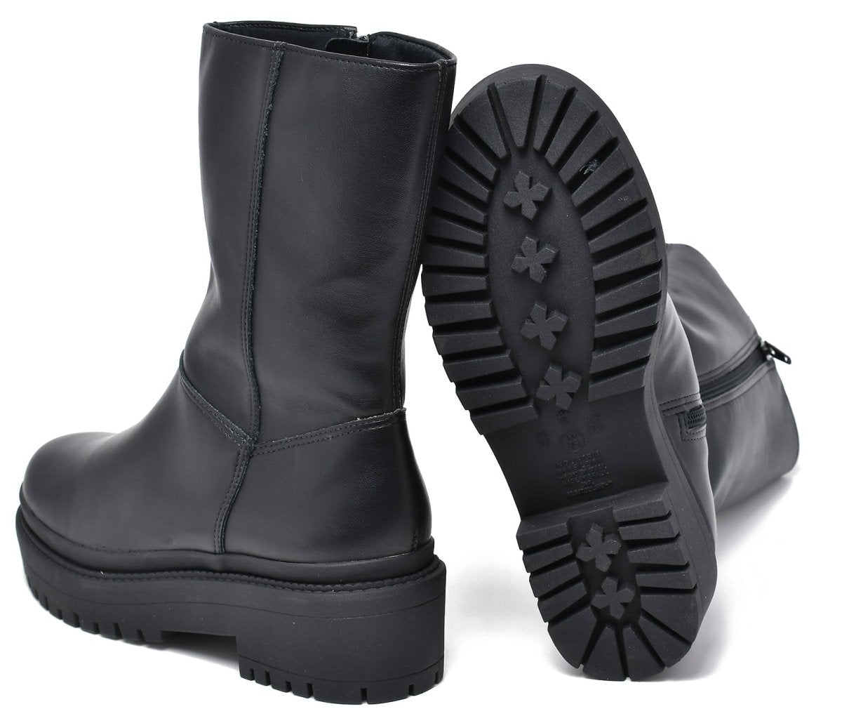 Botin Urbano Negro Caña Media - Pastik.cl