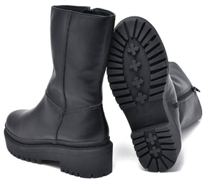 Botin Urbano Negro Caña Media - Pastik.cl