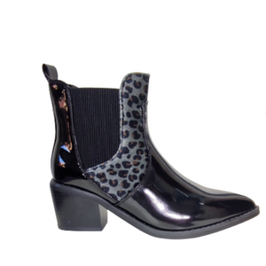 BOTIN CHAROL NEGRO ELASTICOS