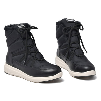 Botin Termico Cordones Tela Negro