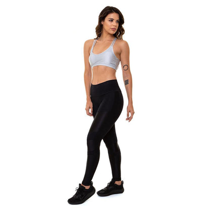 CALZA LEGGING DEPORTIVA BRASIL CUTOUT NEGRO - Pastik.cl