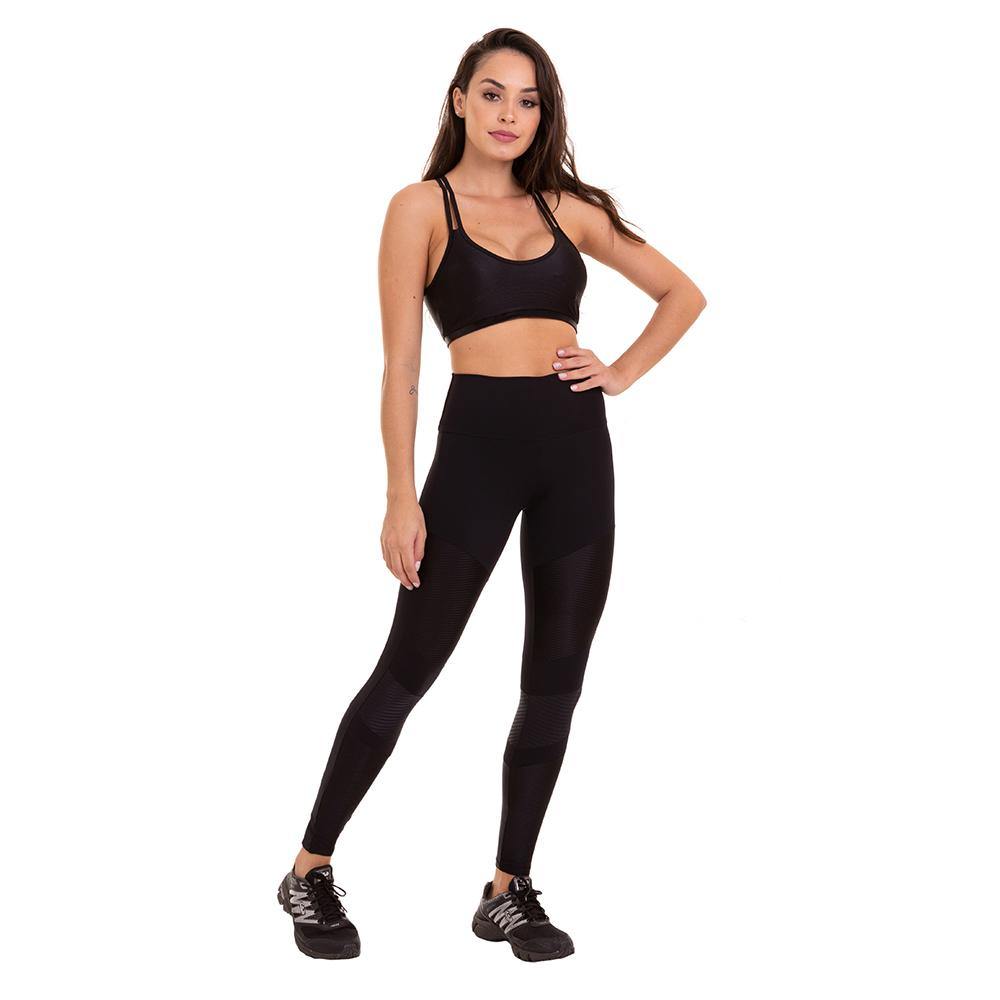 CALZA LEGGING DEPORTIVA BRASIL CUTOUT NEGRO - Pastik.cl