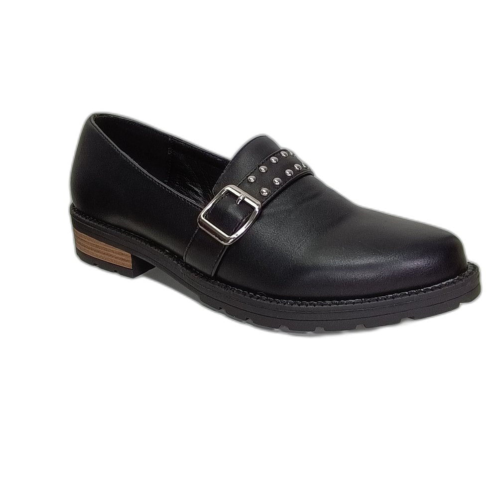 Mocasín Negro Hebillas - Pastik.cl