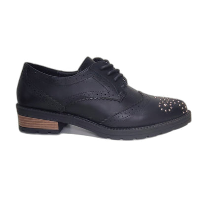 Mocasín Oxford Negro Tachas - Pastik.cl