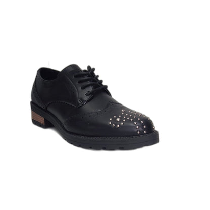 Mocasín Oxford Negro Tachas - Pastik.cl