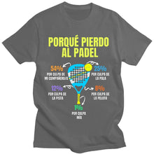 Cargar imagen en el visor de la galería, Polera Padel Divertido - Pastik.cl
