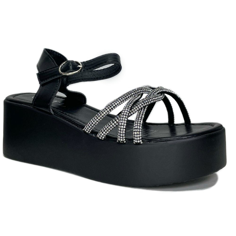 SANDALIA GLITTER NEGRO - Pastik.cl