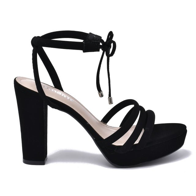 SANDALIA TACO ALTO ROUGE NEGRO - Pastik.cl