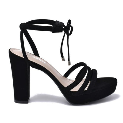 SANDALIA TACO ALTO ROUGE NEGRO - Pastik.cl