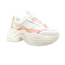 Cargar imagen en el visor de la galería, Zapatilla Chunky Kote Blanco Rosa- MININAS - Pastik.cl
