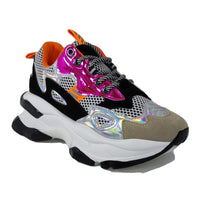 Cargar imagen en el visor de la galería, ZAPATILLA CHUNKY NEGRO NARANJO 41 - Pastik.cl
