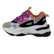 Cargar imagen en el visor de la galería, ZAPATILLA CHUNKY NEGRO NARANJO 41 - Pastik.cl
