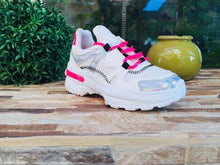 Cargar imagen en el visor de la galería, Zapatilla chunky White-Pink 034 - Pastik.cl
