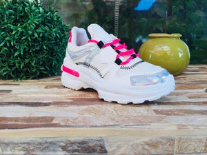 Zapatilla chunky White-Pink 034 - Pastik.cl
