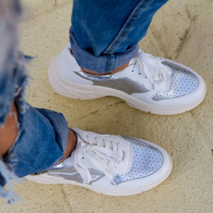 Zapatilla dad 013 blanco gris - Pastik.cl
