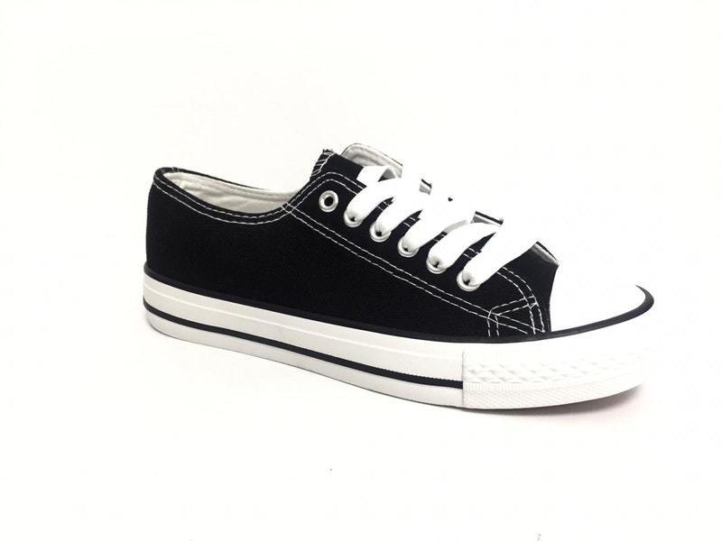 ZAPATILLA HOMBRE LONA NEGRO CL SICA. Pastik.cl
