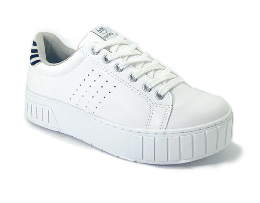 Zapatilla Hona Blanco. 4001 - Pastik.cl