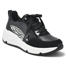 Cargar imagen en el visor de la galería, ZAPATILLA JOGGING MUJER NEGRA VELHO. - Pastik.cl
