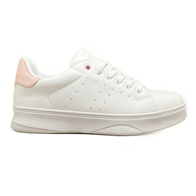 Zapatilla Kako Blanco Rosa - MININAS - Pastik.cl