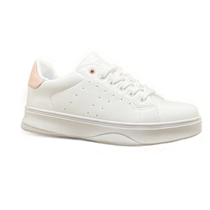 Zapatilla Kako Blanco Rosa - MININAS - Pastik.cl