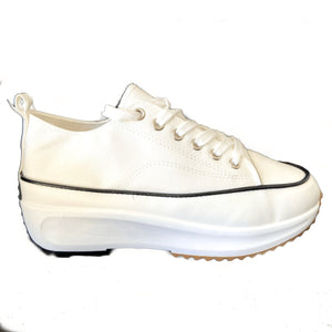 Zapatilla lona blanco 004 - Pastik.cl