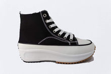 Cargar imagen en el visor de la galería, Zapatilla lona caña negro - Pastik.cl
