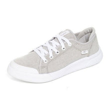 Cargar imagen en el visor de la galería, ZAPATILLA LONA MUJER CENIZA 9301. - Pastik.cl
