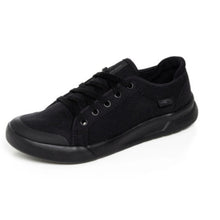 Cargar imagen en el visor de la galería, ZAPATILLA LONA MUJER NEGRO 9301. - Pastik.cl
