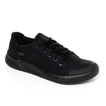 Cargar imagen en el visor de la galería, ZAPATILLA LONA MUJER NEGRO 9301. - Pastik.cl
