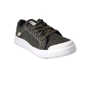 ZAPATILLA LONA MUJER VERDE MILITAR 9301. - Pastik.cl