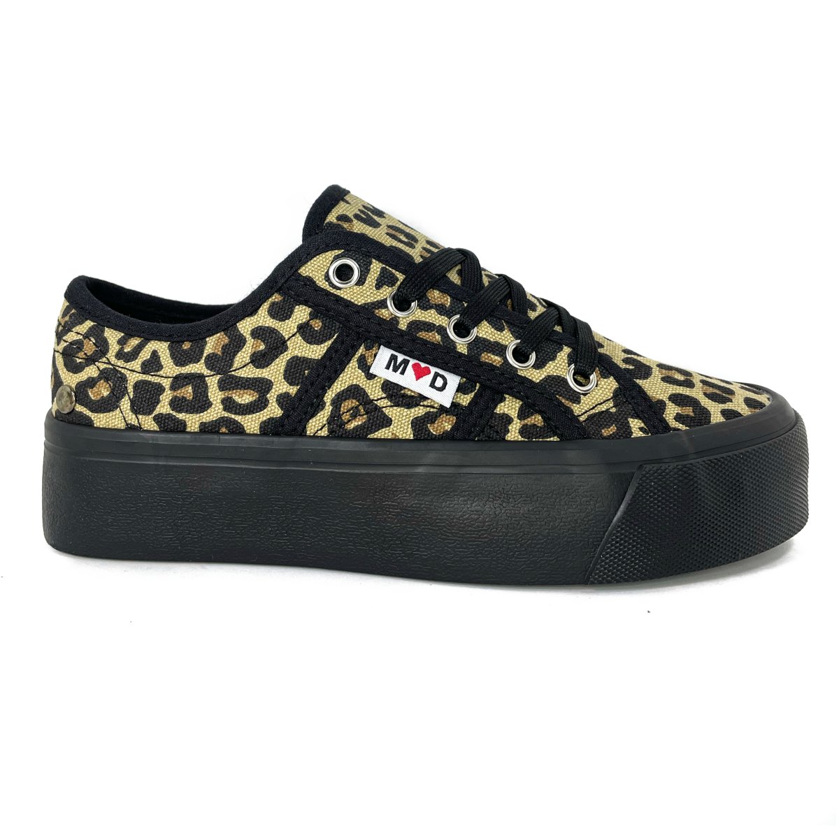 Zapatilla mujer lona animal print plataforma 070 - Pastik.cl