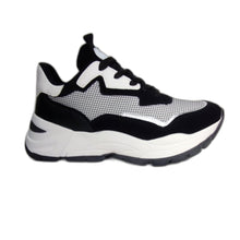 Cargar imagen en el visor de la galería, ZAPATILLA MUJER MONSTER NEGRA BLANCO ZBR - Pastik.cl
