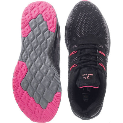 ZAPATILLA MUJER NEGRO GRAFITO ROSA 7811 - Pastik.cl