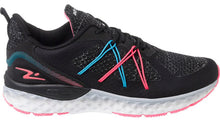 Cargar imagen en el visor de la galería, ZAPATILLA MUJER NEGRO ROSA TURQUESA 7812 - Pastik.cl
