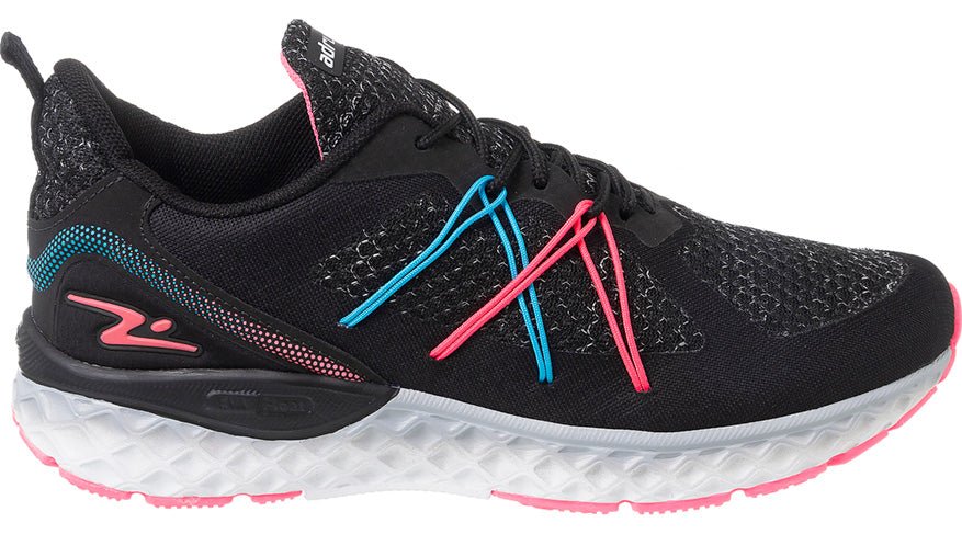 ZAPATILLA MUJER NEGRO ROSA TURQUESA 7812 - Pastik.cl