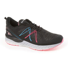Cargar imagen en el visor de la galería, ZAPATILLA MUJER NEGRO ROSA TURQUESA 7812 - Pastik.cl
