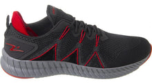 Cargar imagen en el visor de la galería, ZAPATILLA NIÑO NEGRO GRIS ROJO 8807 - Pastik.cl
