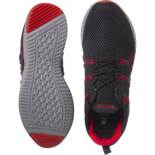 Cargar imagen en el visor de la galería, ZAPATILLA NIÑO NEGRO GRIS ROJO 8807 - Pastik.cl
