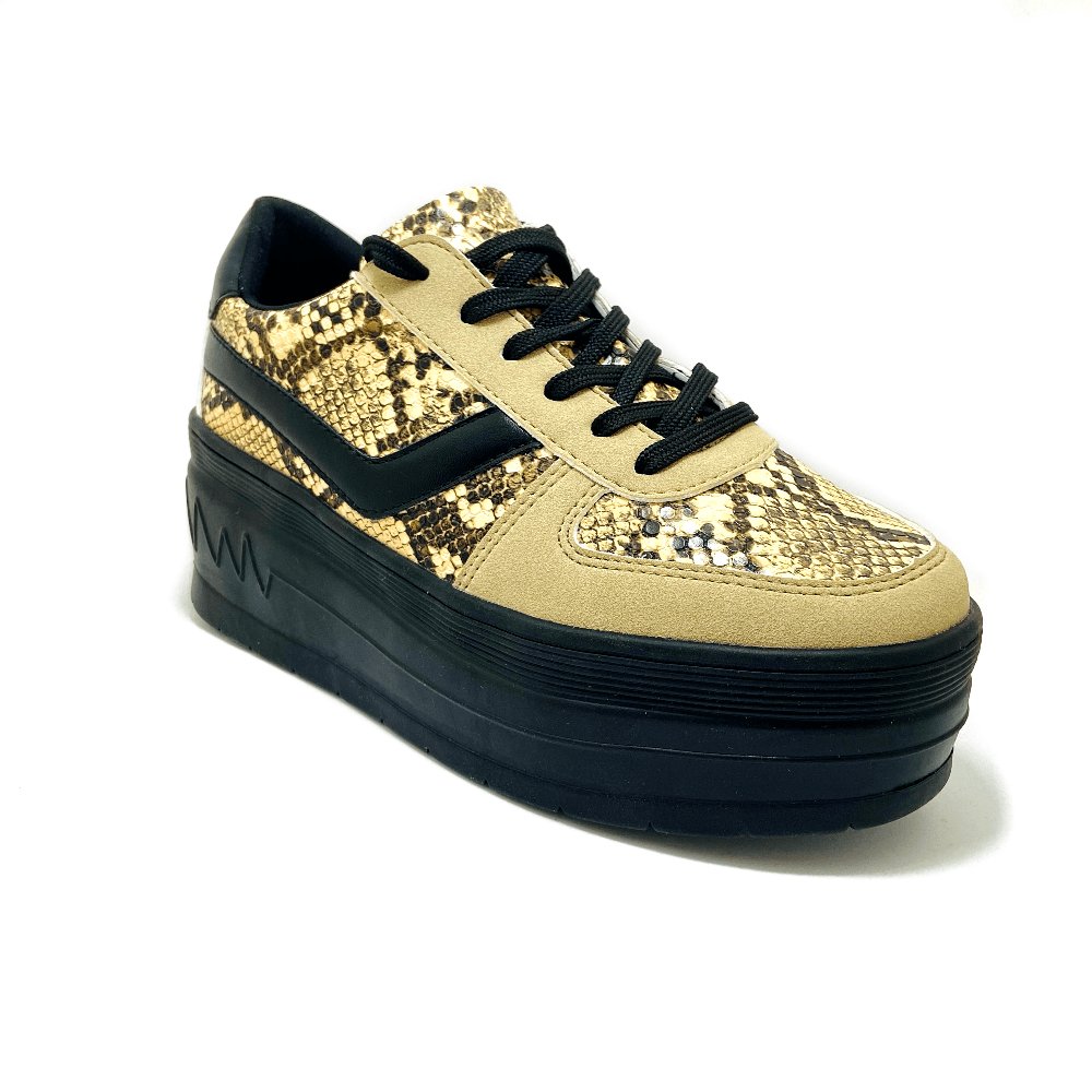 Zapatilla Pitu Beige Snake - MININAS - Pastik.cl