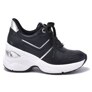 ZAPATILLA PLATAFORMA NEGRA GRETEL - Pastik.cl