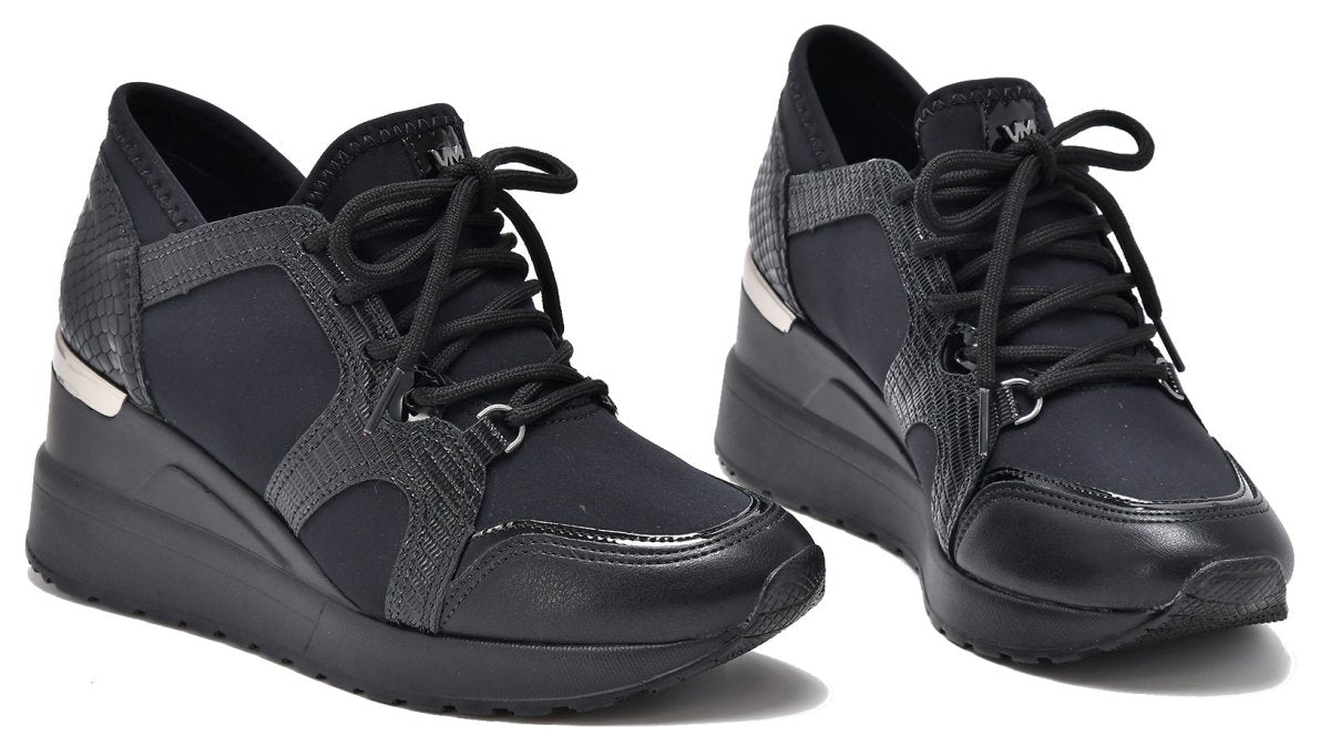 ZAPATILLA PLATAFORMA NEGRO STRETCH - Pastik.cl