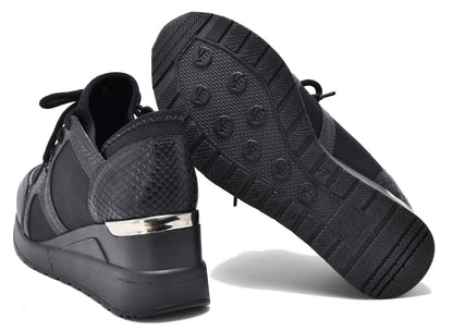 ZAPATILLA PLATAFORMA NEGRO STRETCH - Pastik.cl