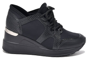ZAPATILLA PLATAFORMA NEGRO STRETCH - Pastik.cl